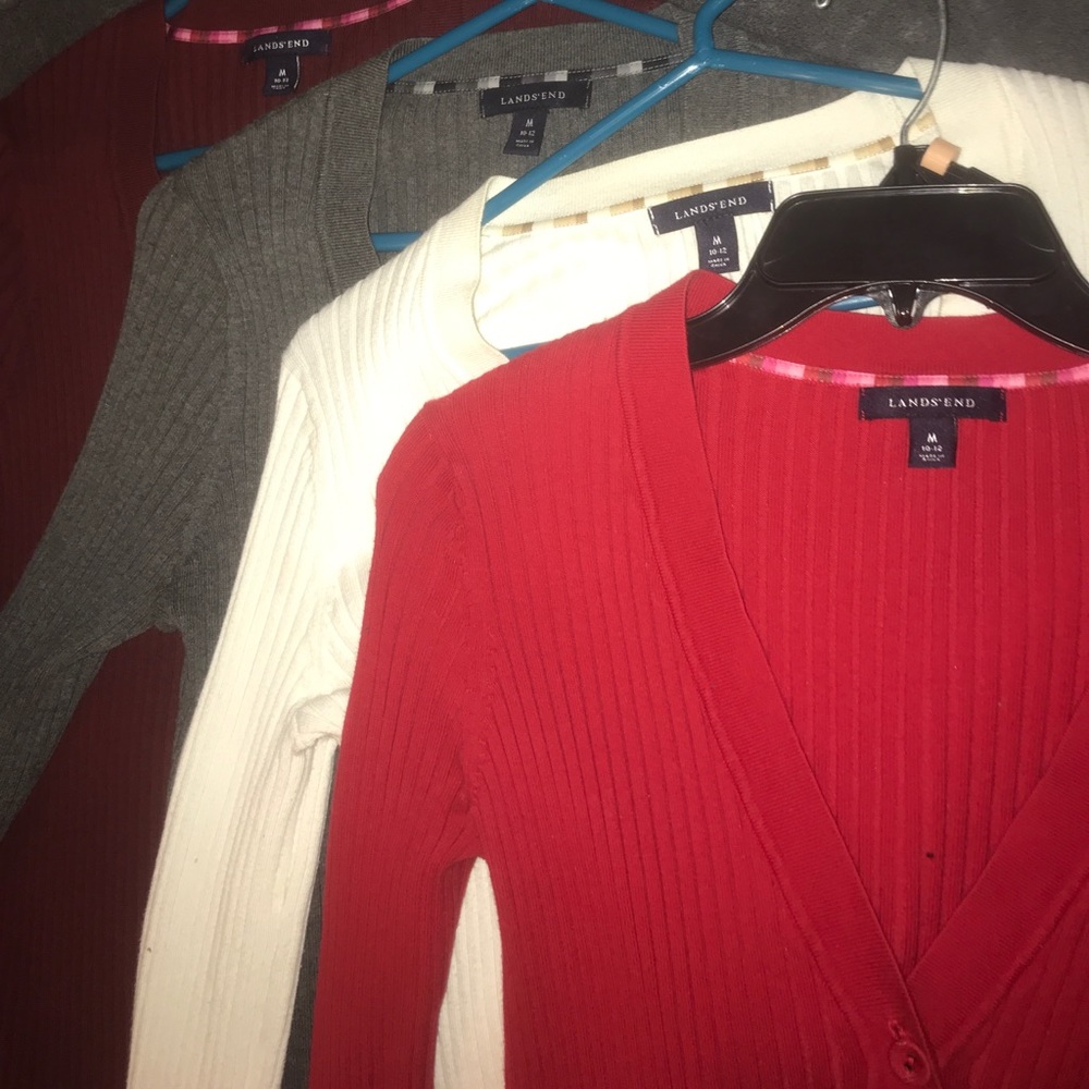 4 bundle Land’s End cardigans